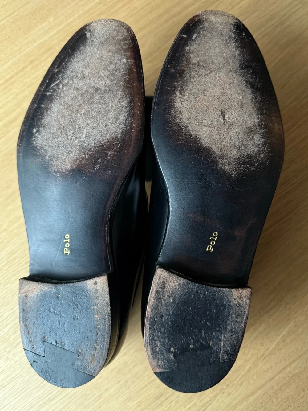 Rare Polo Ralph Lauren Benchmade England Tuxedo Pumps Black Leather 9.5 D